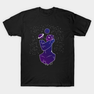 Galaxy Planets and Deep Thinking T-Shirt